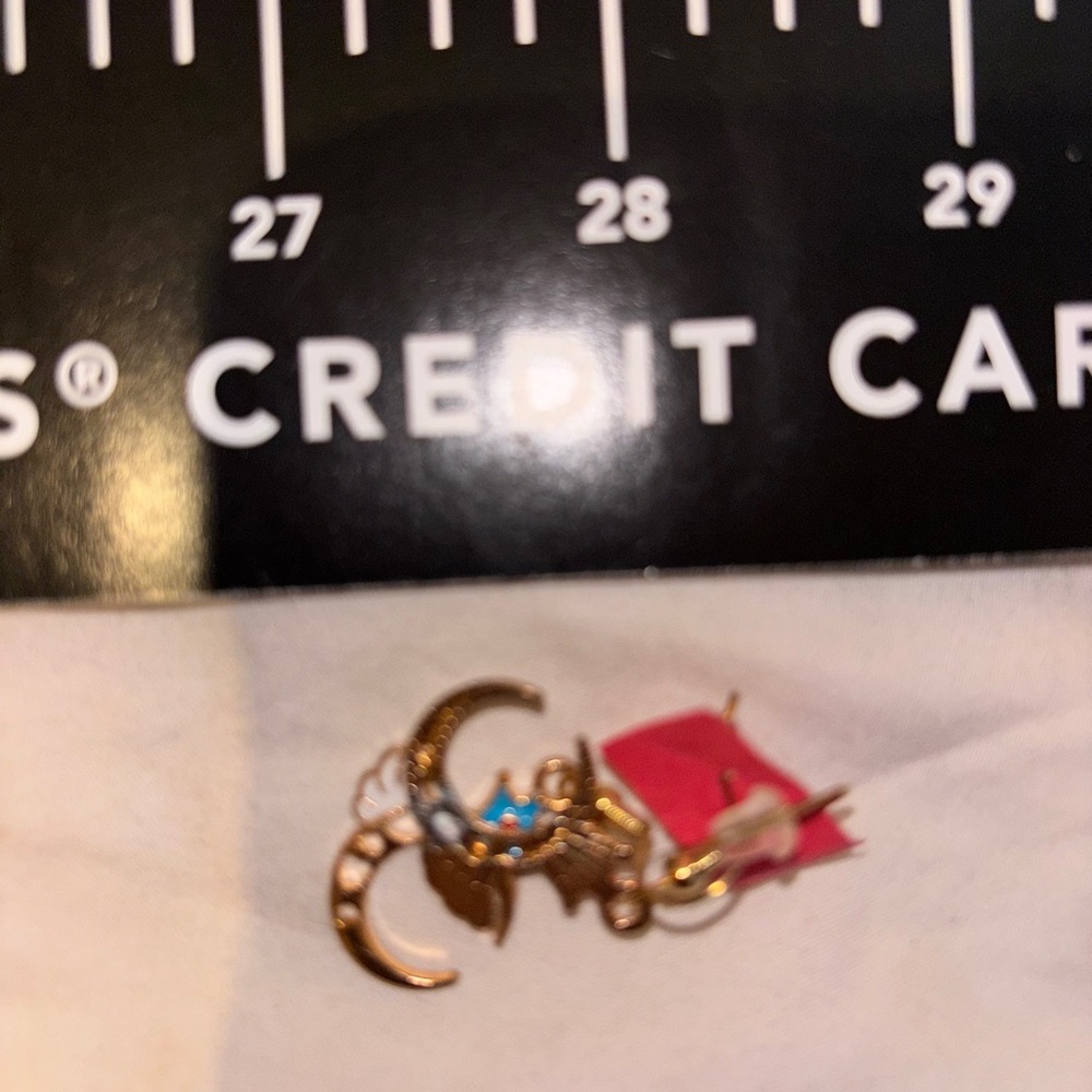 Nordstrom Gold and Blue Brooches - Picture 2 of 2